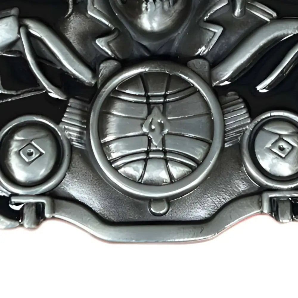 Silver-toned metal emblem for Ride Free Die Free Style Motorcycle Belt Buckle