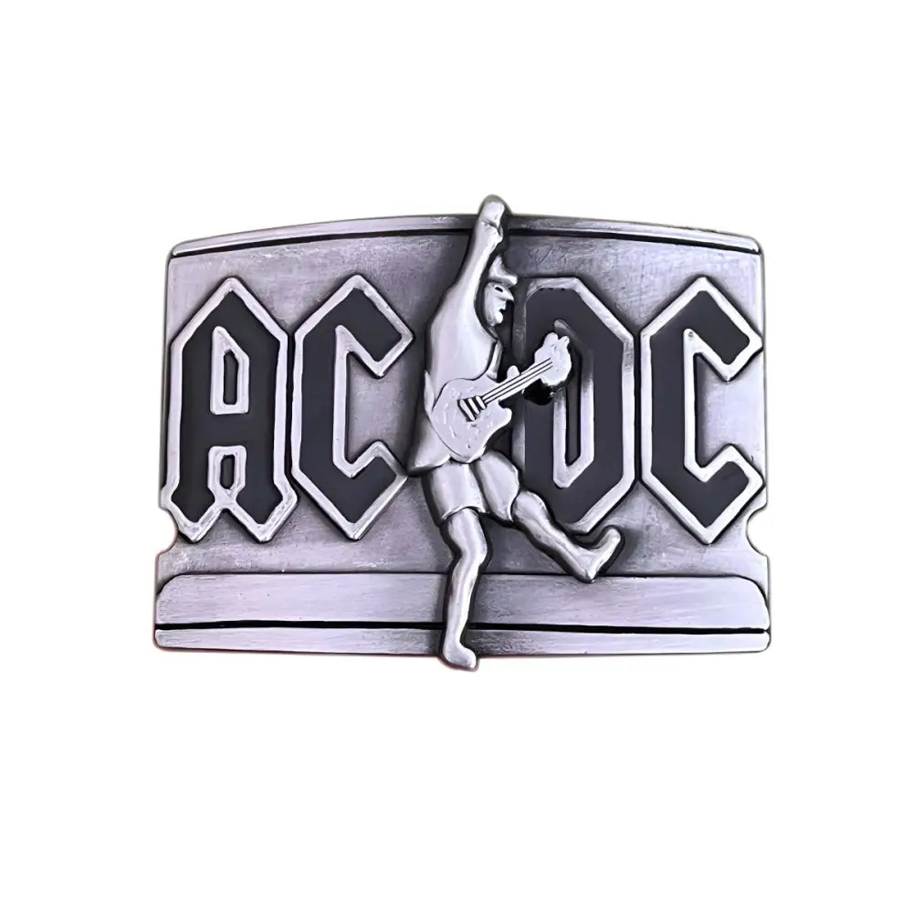 AC/DC belt buckle ceinture musique rock band accessory for music fans
