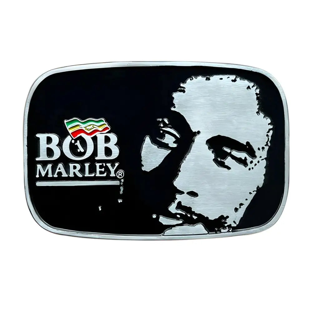 Bob Marley belt buckle featuring musical design for ceinture musique bob enthusiasts