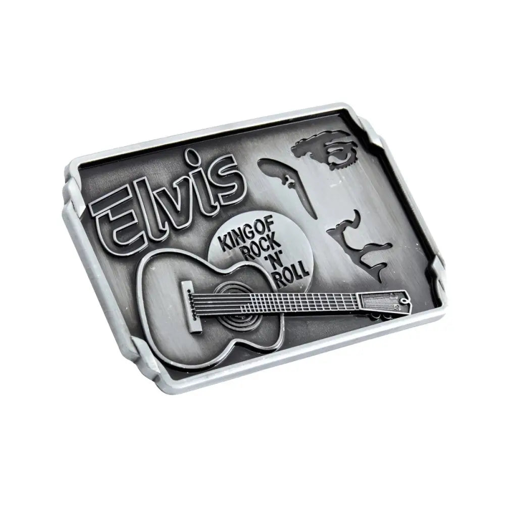 Elvis Presley belt buckle showcasing rock n roll style for fans of Elvis Presley