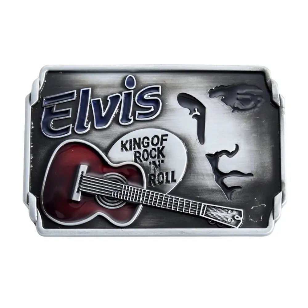 Elvis Presley rock n roll belt buckle for fans of Elvis Presley and rock n roll style