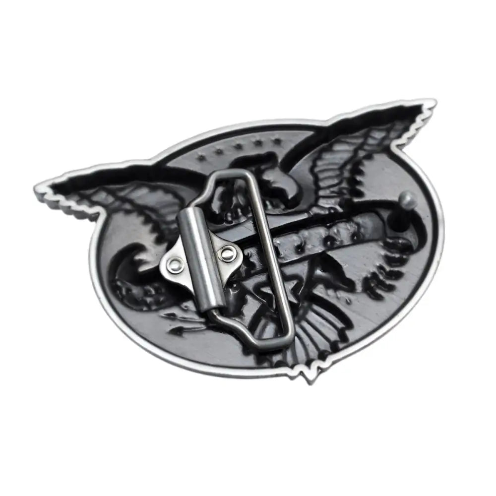 Street Dogs Silver Eagle Belt Buckle with Dogs Music Emblem for Dogs Music Belt fans