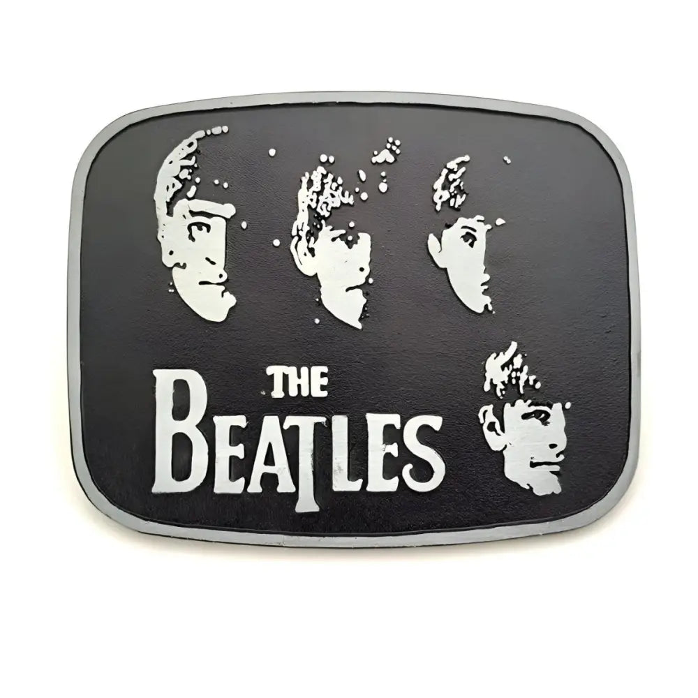 The Beatles belt buckle for fans of classic rock accessories featuring iconic band imagery