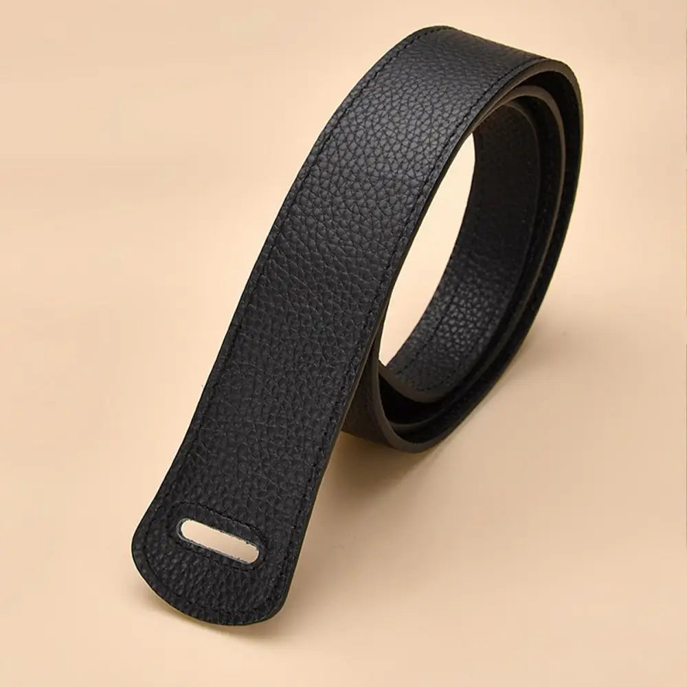 Black leather belt from Houndstooth Blazer with Thiphilia Tie Belt and Tie Belt
