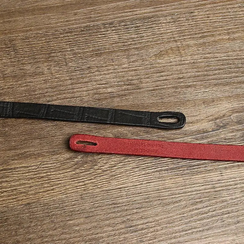 Assorted Faux Crocodile Leather Tie Belts and Belt Ubride with two leather straps
