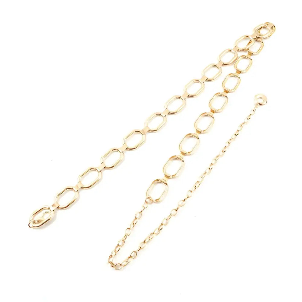 Gold-toned chain belt from Elegant Silver Chain Belt for Stylish Accessories collection