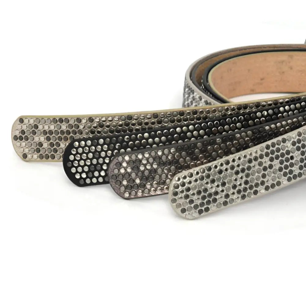Rhinestone-studded women’s studded belt from the Eirina Women’s Studded Belt Collection