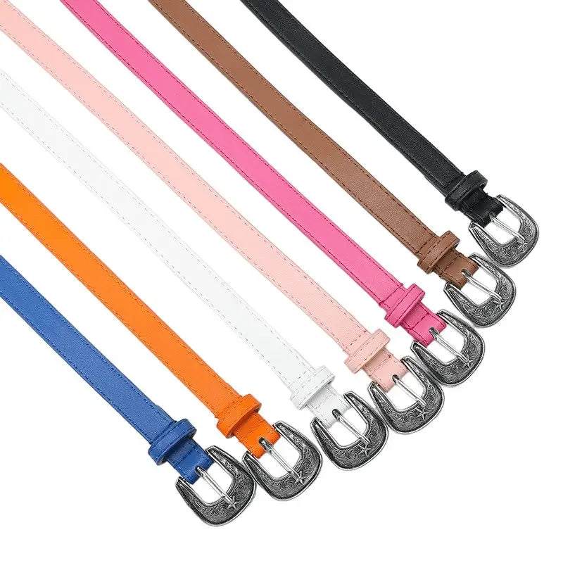 Ourahi Belt with Colorful Leather and Ornate Buckle Design for Stylish Accessories