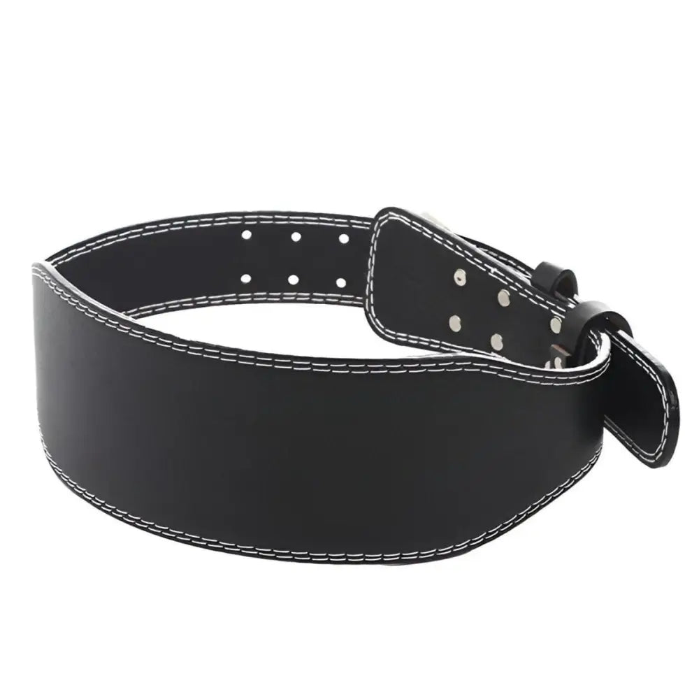 Black leather lifting belt for weightlifting from Leather Lifting Belts collection