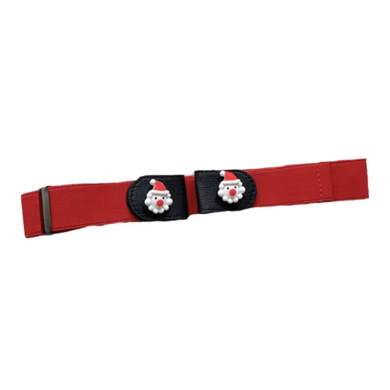 Apolline belt featuring Santa Claus accents and snowflake embellishments for holiday style