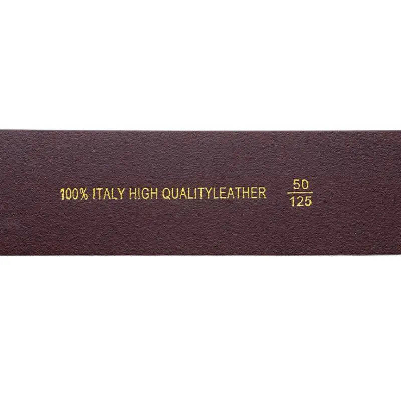 Ivano Leather Belt in Brown with Black or Silver Buckle showcasing quality leather belt craftsmanship