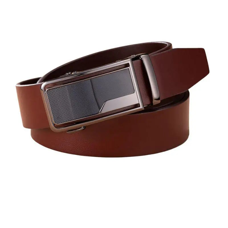 Ivano Leather Belt in Brown with Silver Buckle showcasing high-quality leather belt craftsmanship