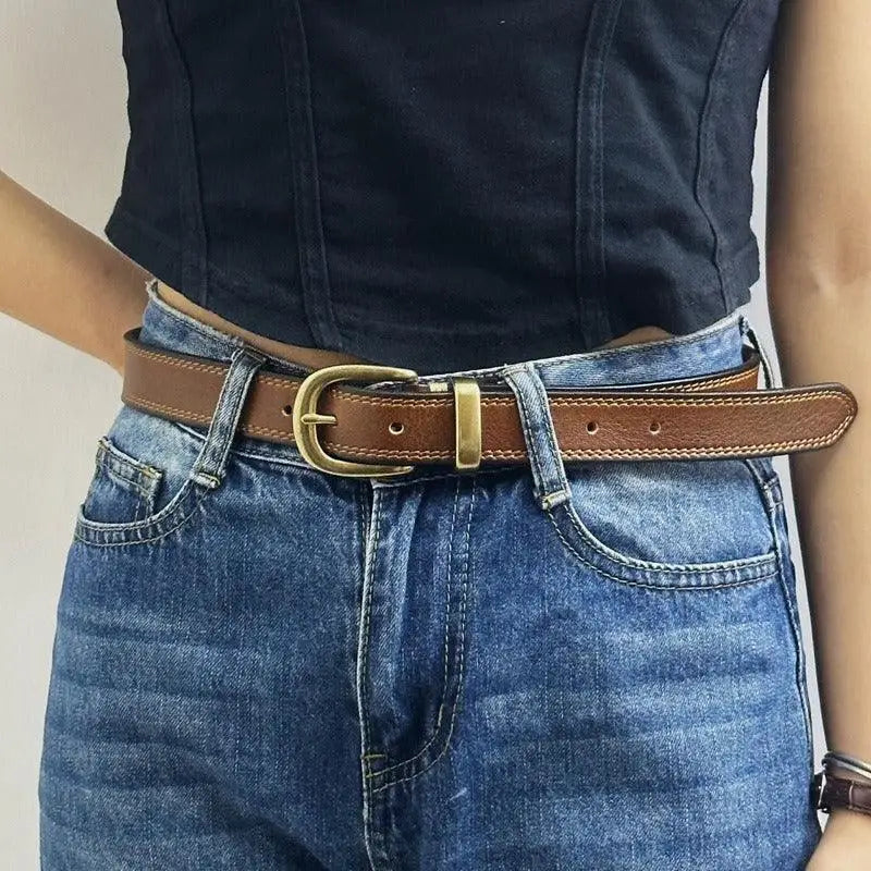 Vishal Leather Belt with Brass Buckle from Vishal Leather Belt Collection