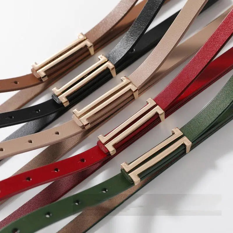 Assorted Zaka Women’s Belt collection with gold buckles for elegant women’s belt style