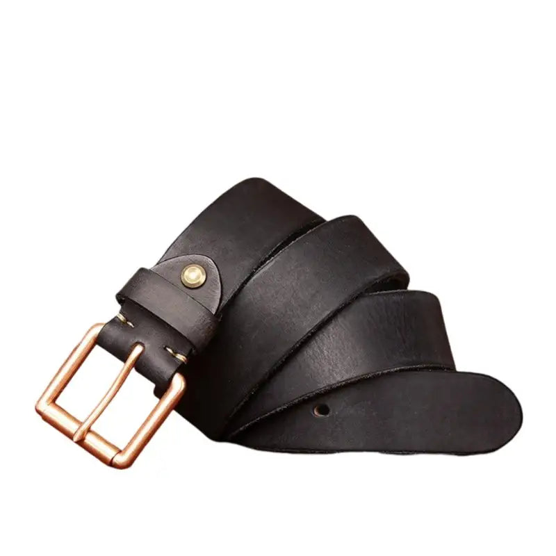 Nisha Leather Belt with Copper Buckle for Elegant Style showcasing premium leather belt craftsmanship