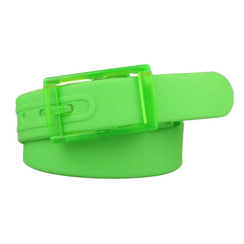 Green plastic belt from Colorful and Leather Belts for Fashion and Utility collection