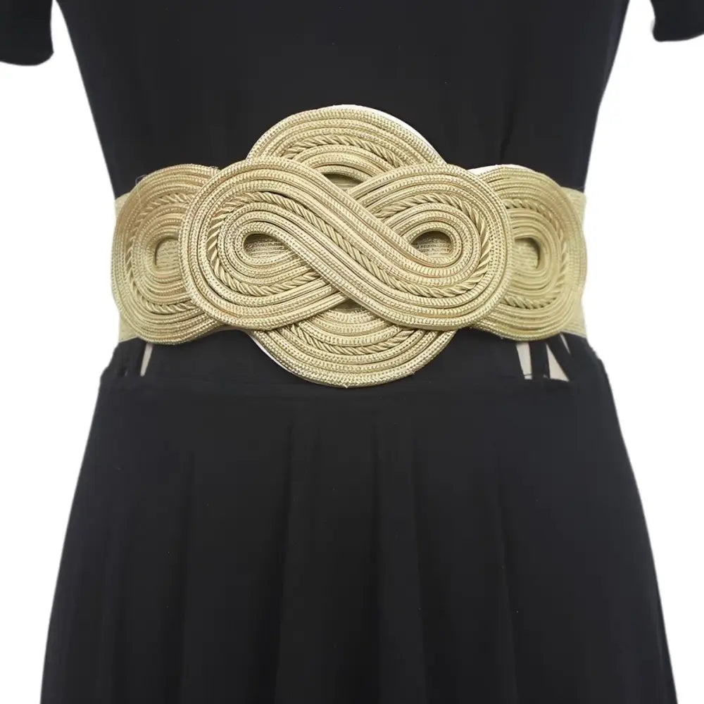 Gold rope-style belt featured in Gold Braided Epaulette and Belts for large XXL sizes