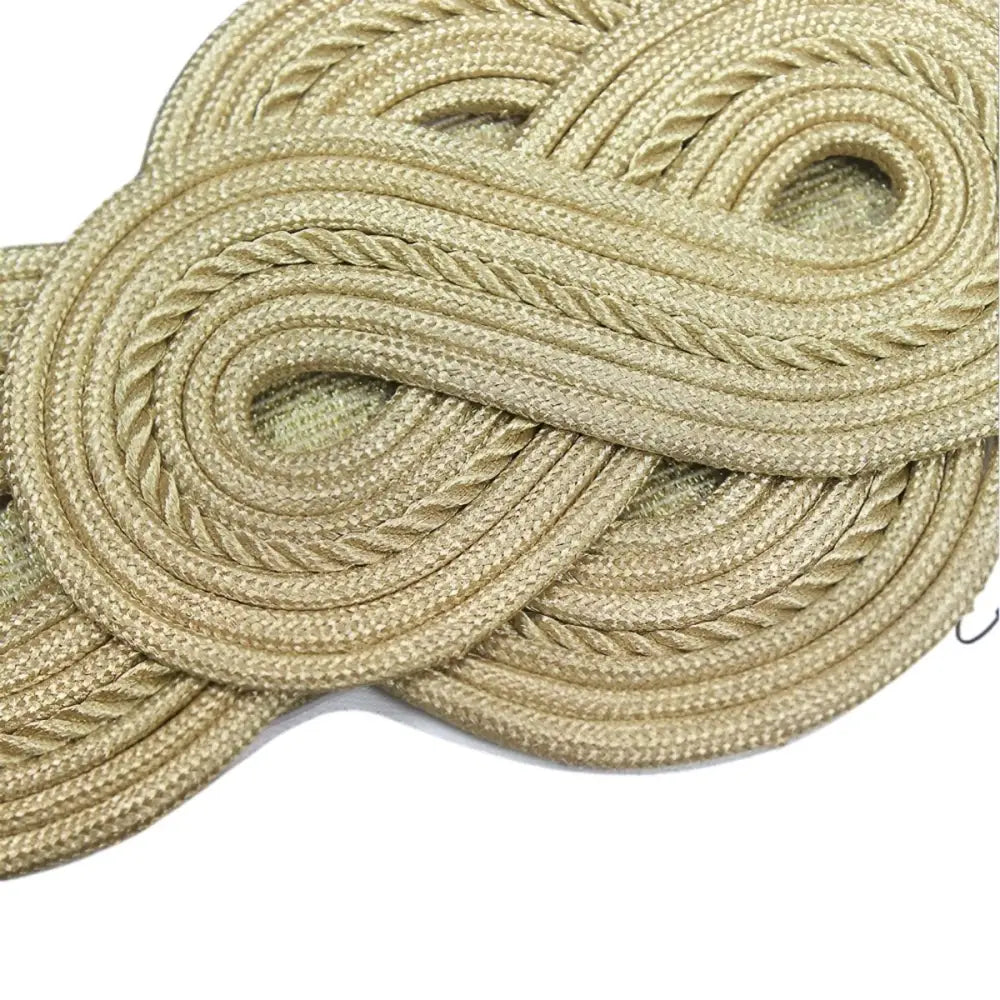 Gold braided epaulette for large XXL and extra large sizes in premium quality