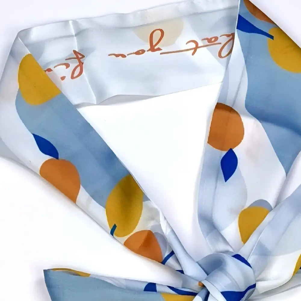 Citrus Burst Scarf Belt with Orange Fruit Pattern for Stylish Accessory