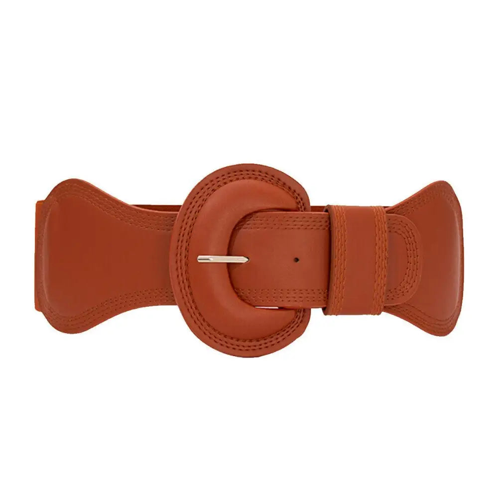 Nikoline Belt stylish faux leather belt with large buckle for women’s fashion