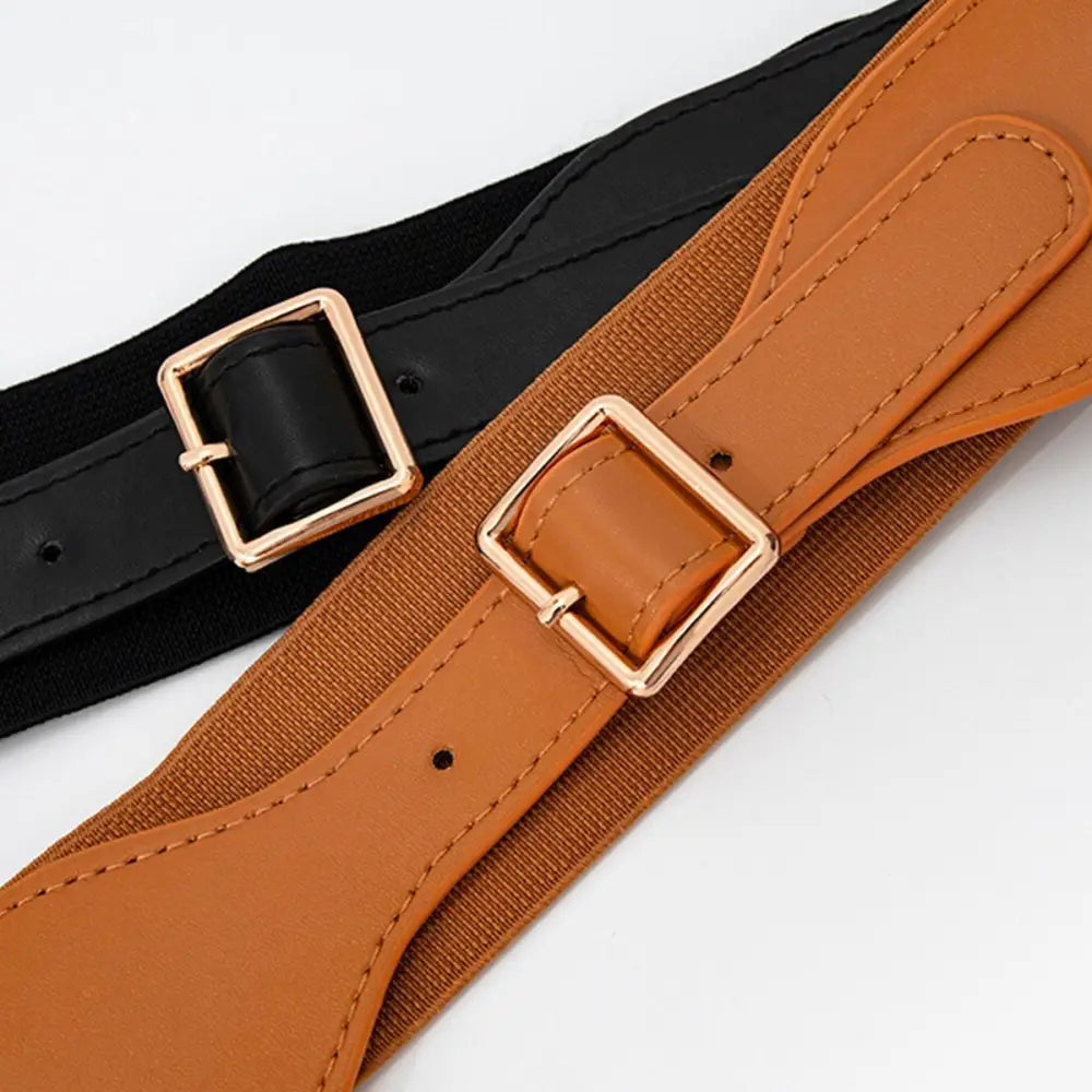 Adjustable belts with gold buckles, featuring Osanna belt and black waist belt for Green Dress