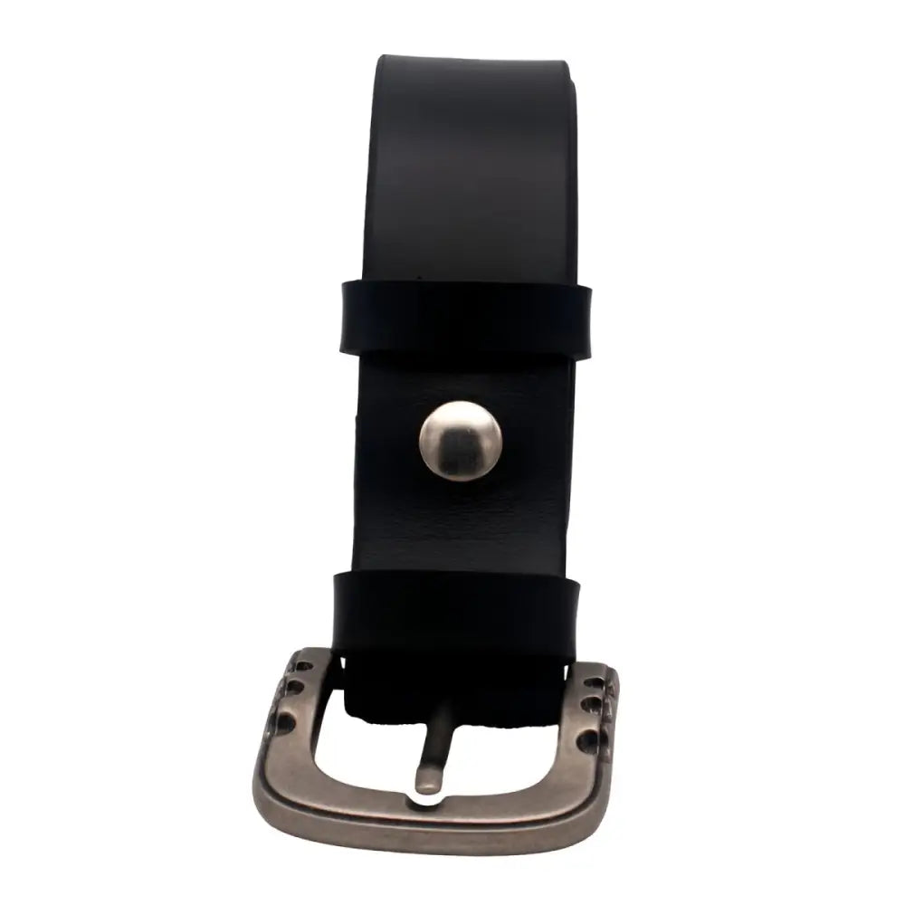 Théo Leather Belt with Metal Buckle for Men and Women, stylish leather belt accessory