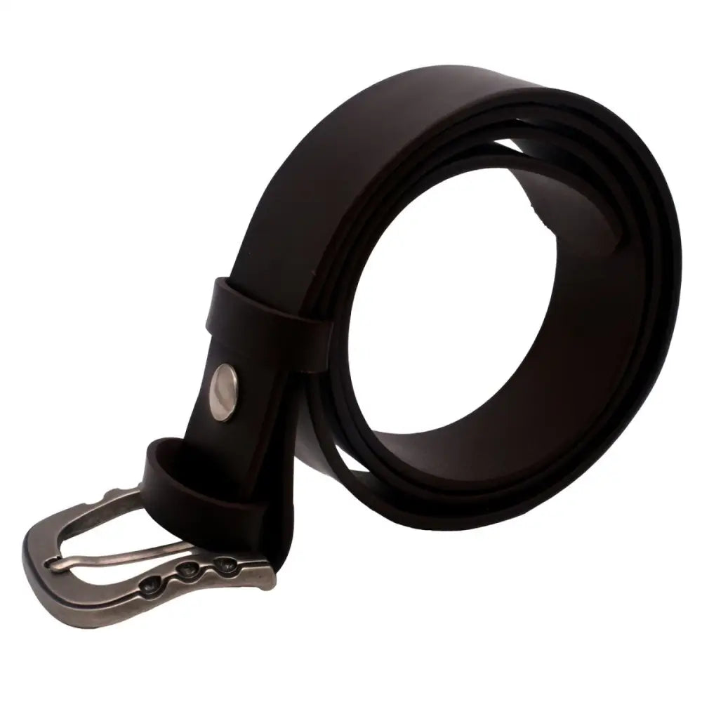 Théo Leather Belt with Metal Buckle for Men and Women, high-quality leather belt