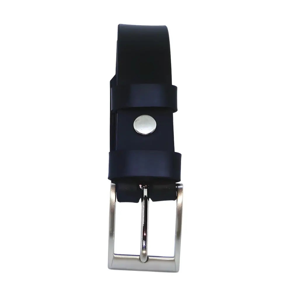 Vegetable tanned leather belt with silver buckle offers exceptional style and quality