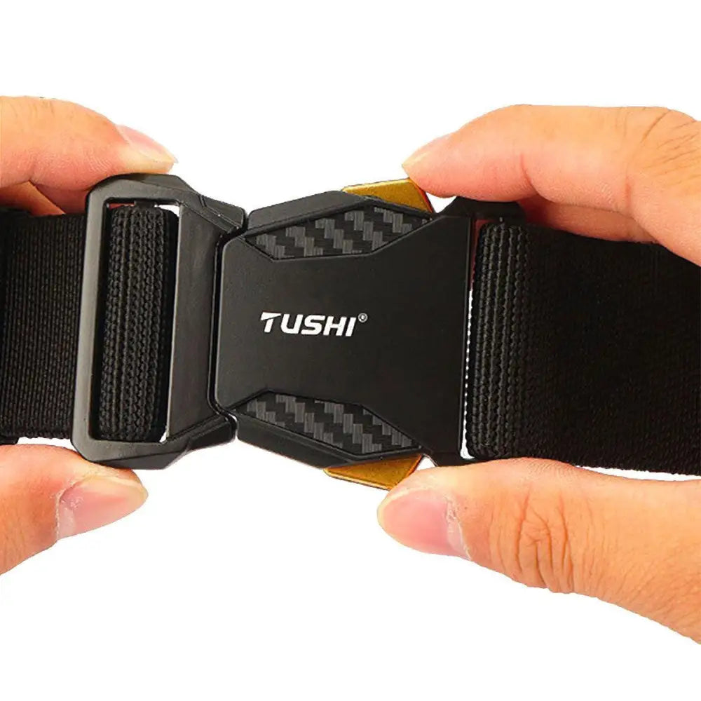 Black belt buckle for Aki Elastic Tactical Military Belt in outdoor and tactical use