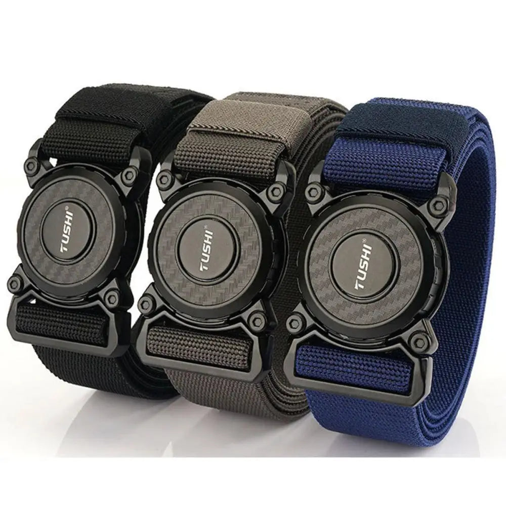 Balki Model Tactical Belt Set featuring three magnetic buckle belts for durability