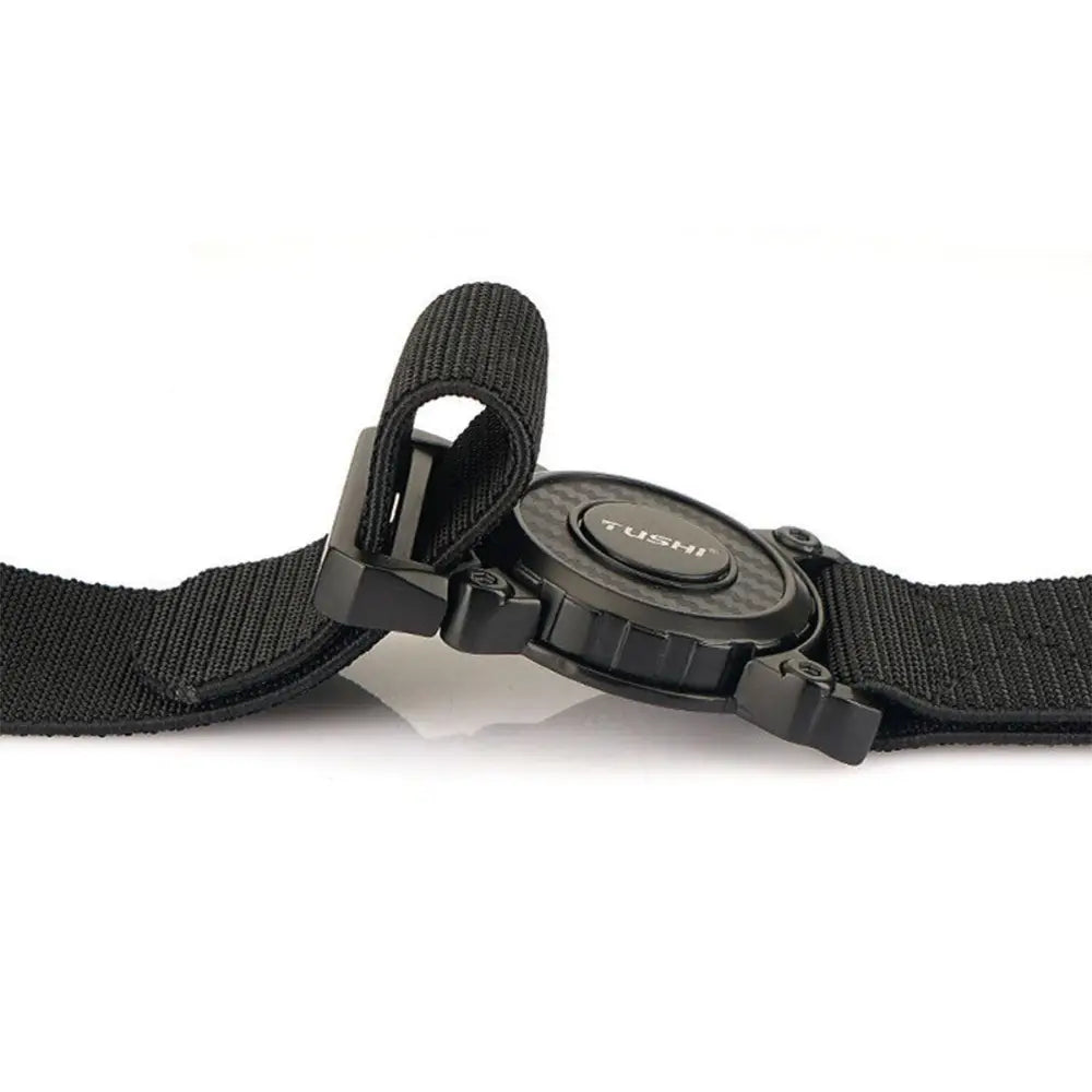 Balki Model tactical belt with adjustable strap and circular device for secure fit