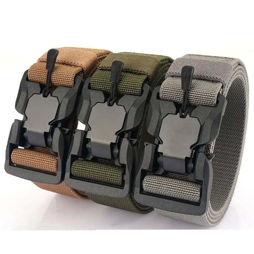 Elastic Tactical Military Belts with Magnetic Buckles featuring Ketill Model Elastic design