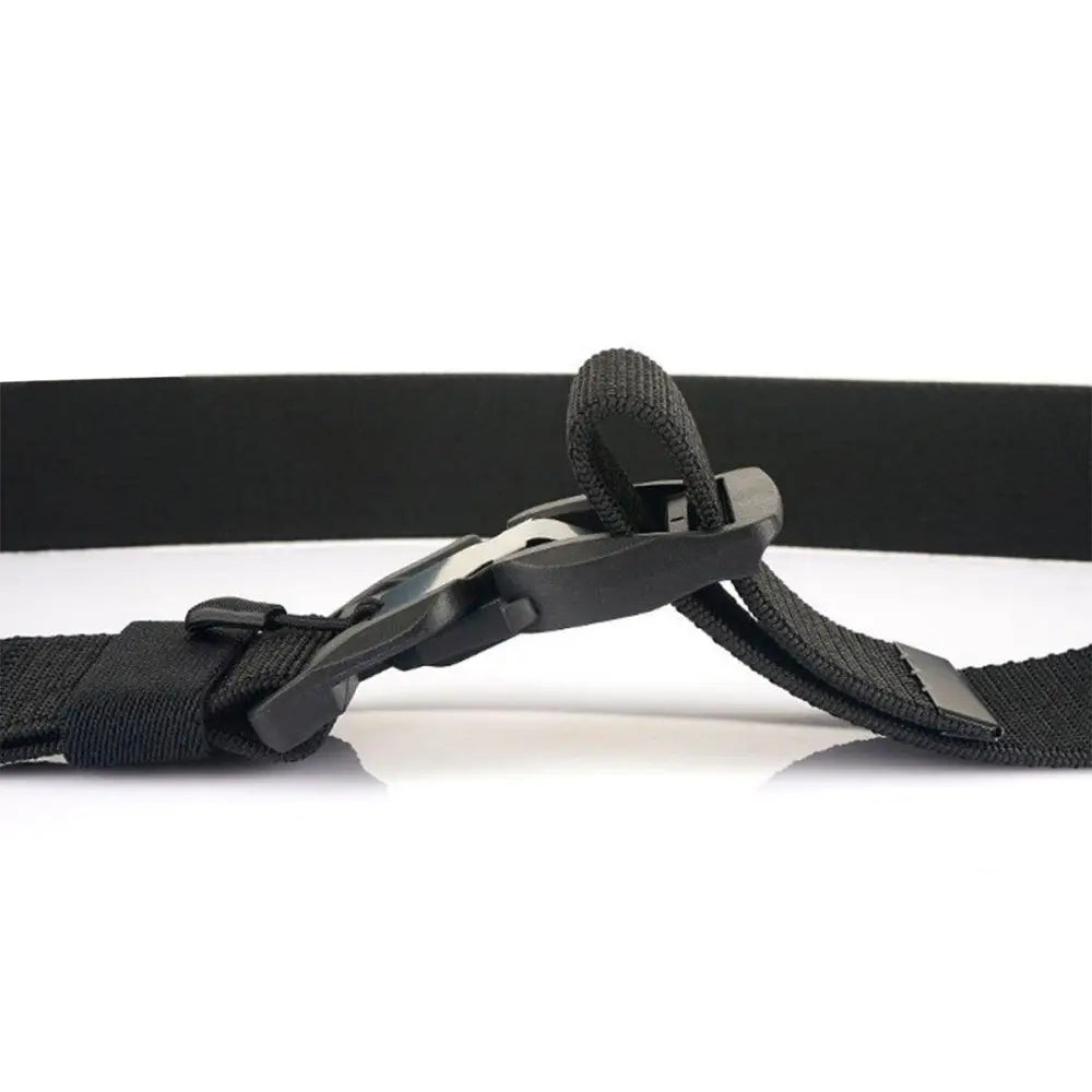 Black nylon belt with plastic buckle from Ketill Model Elastic Tactical Military series