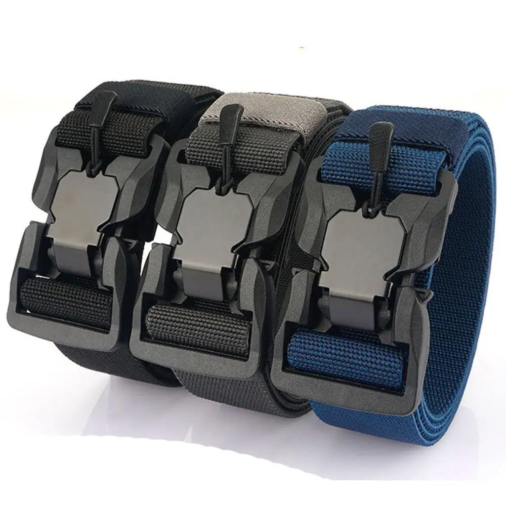 Elastic Tactical Military Belts with Magnetic Buckles in Olive Green showcasing ketill model elastic