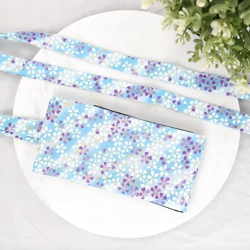 Floral patterned tote bag from the Floral Patterned Fabric Accessories Set