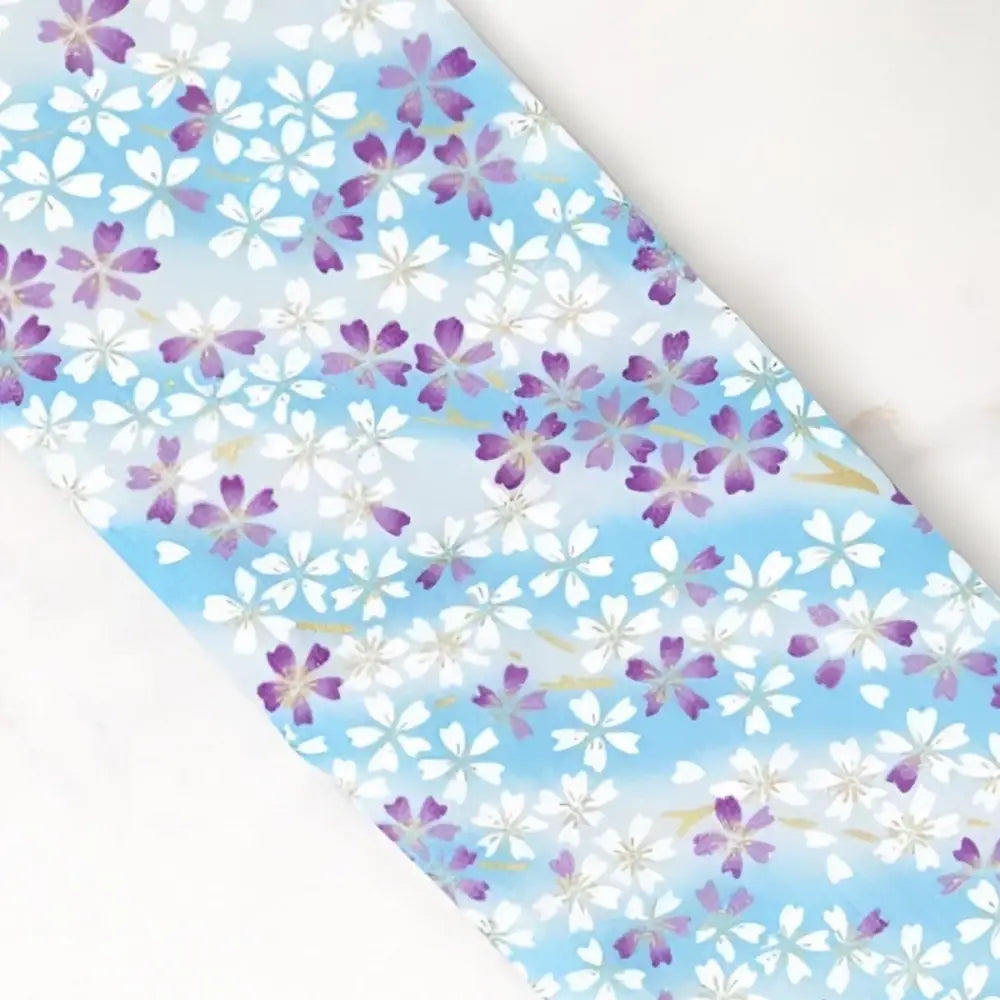 Floral patterned fabric displayed in the Floral Patterned Fabric Accessories Set