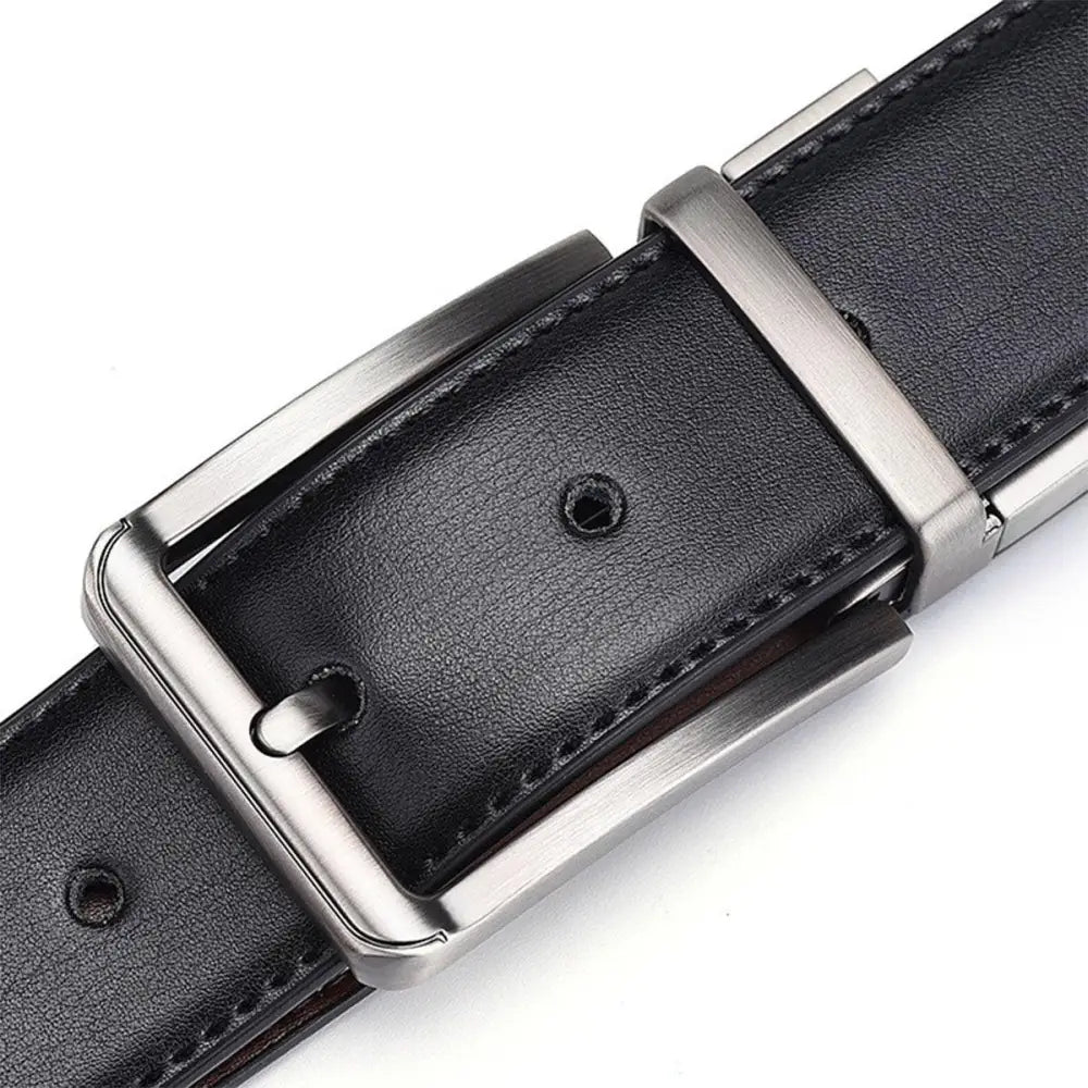Lucas Leather Belt with Silver Buckle for Elegant Style showcasing a high-quality leather belt