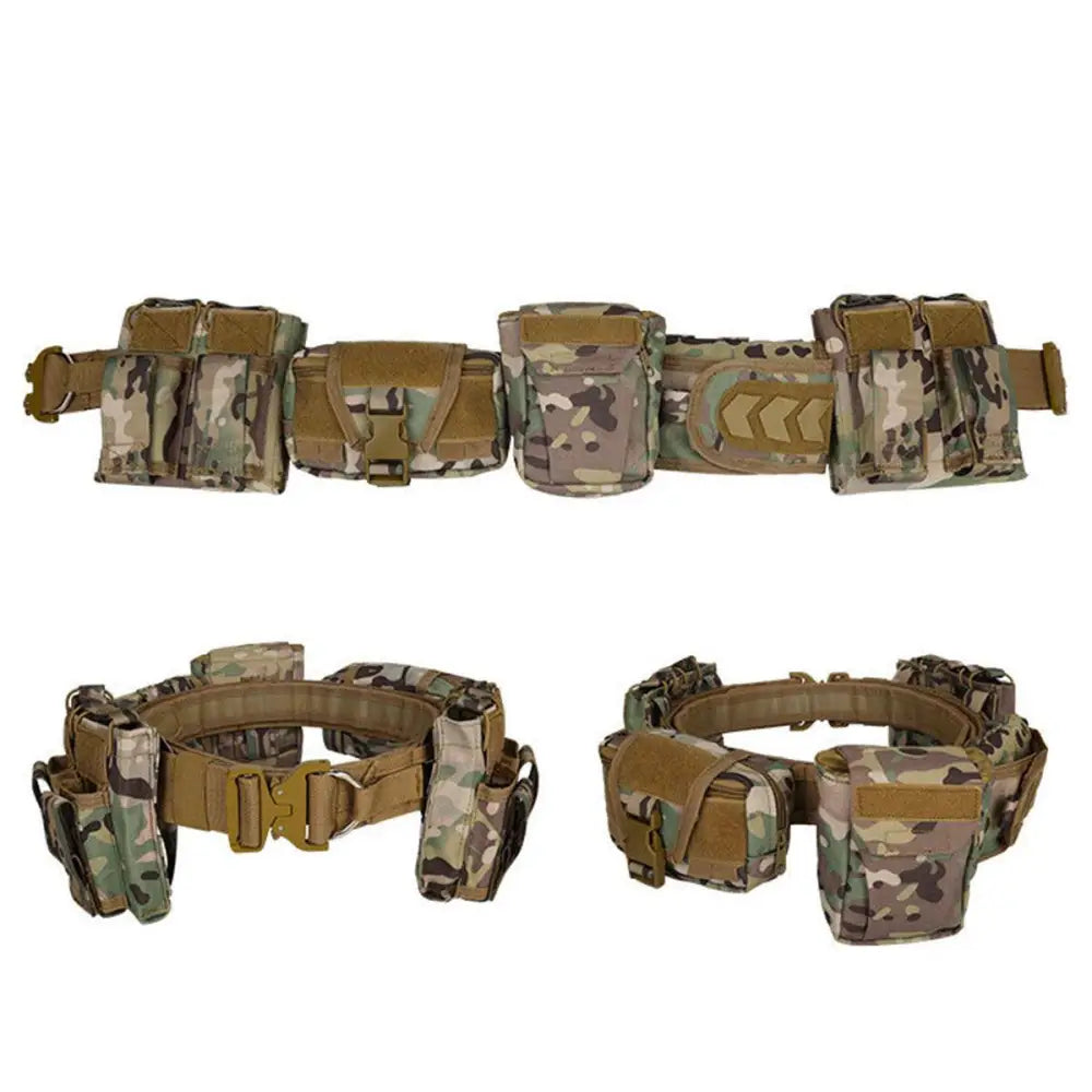 Camo tactical belt with pouches from Black Molle 6-Piece Grimkel Tactical Fanny Pack