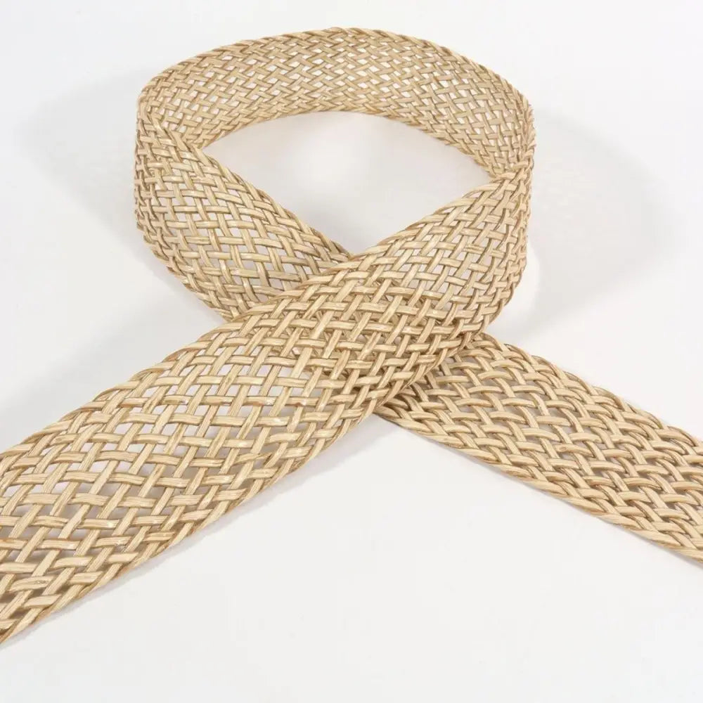 Woven tan Hezo Belt from the Hezo Belt Collection featuring braided and woven styles