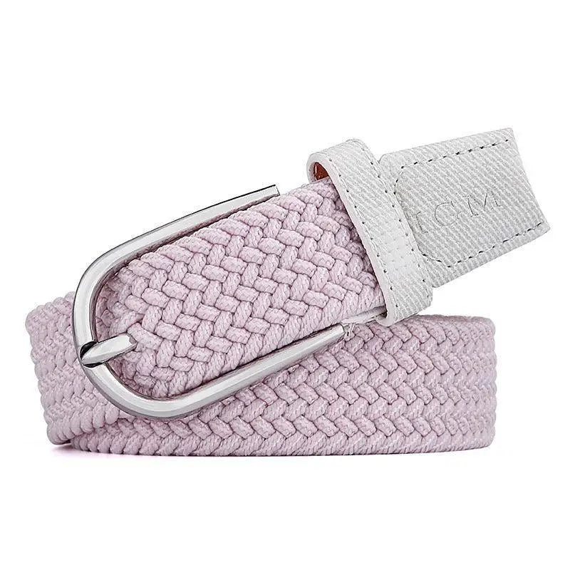 Braided lilac Telica belt with silver buckle from Elegant Telica Belt Collection