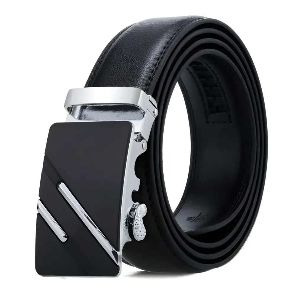Genuine leather Kote belt with silver buckle ideal for formal suits