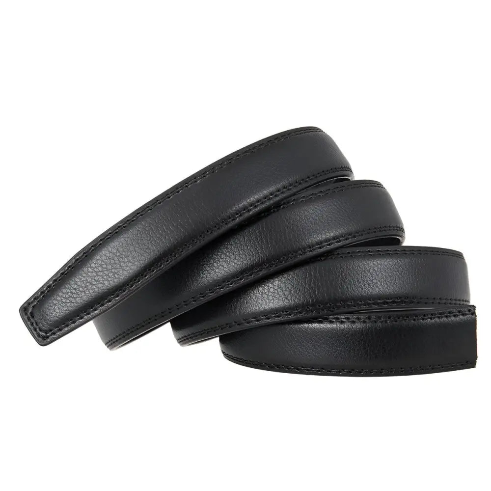 Hermine Leather Belt in black leather for a classic, stylish look
