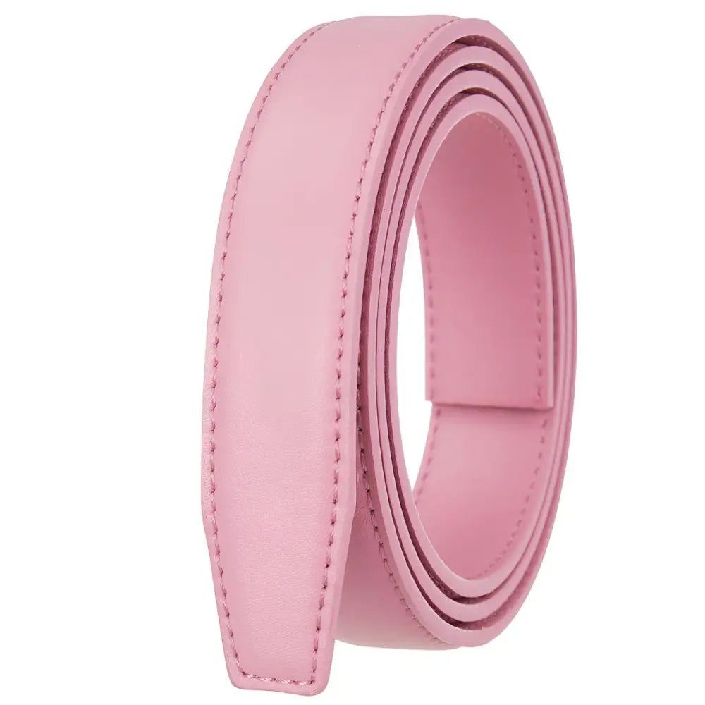 Pink leather belt strap showcasing refined aesthetics for stylish accessories