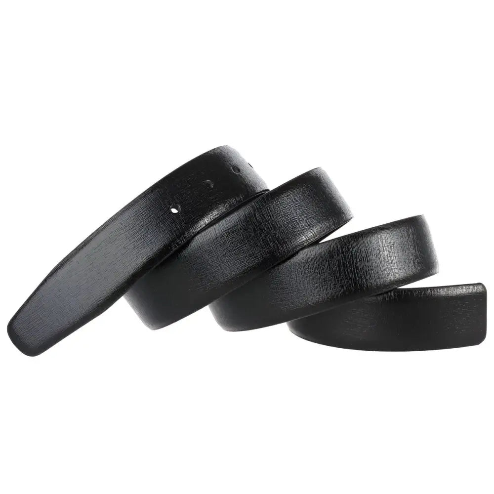 Maloney Leather Belt with Black and Brown Leather Straps for Men and Women