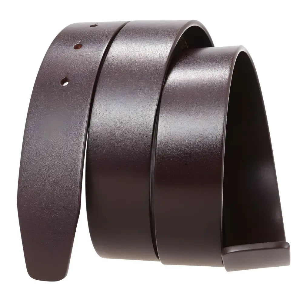 Brown leather belt strap for a classic and stylish accessory option