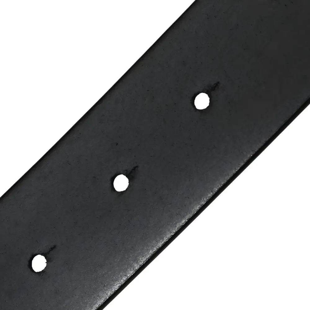 Black leather belt strap with holes for a classic look and adjustable fit