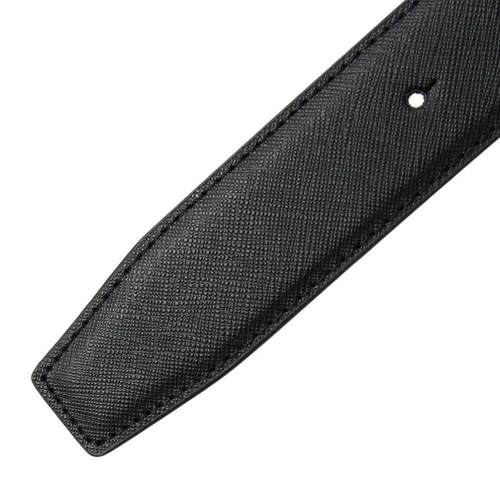 Black leather strap belt end crafted for durability and style in the Leather Strap Belts collection