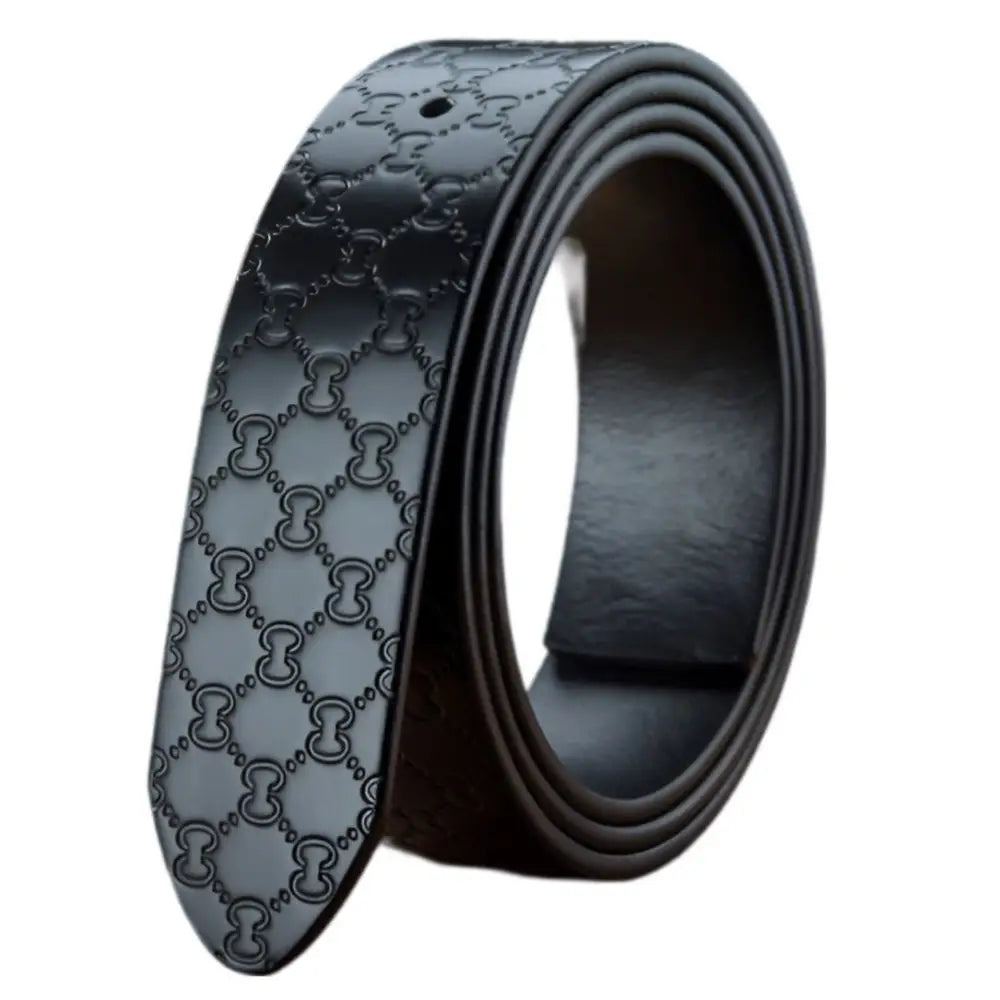 Myron Belt textured leather with embossed patterned design for stylish sophistication