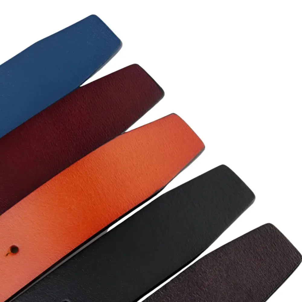 Colorful leather belt straps for stylish leather belts and versatile leather belt straps