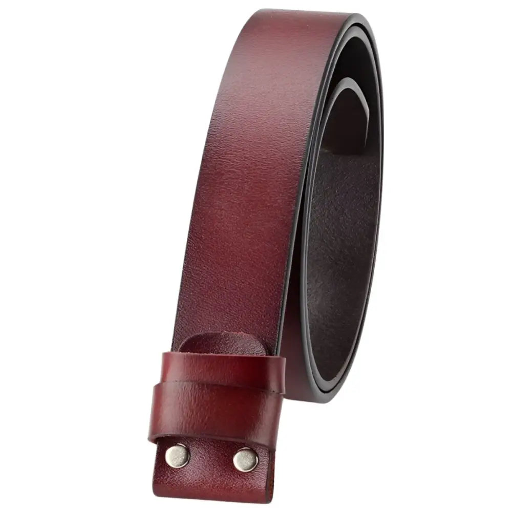 Burgundy leather belt strap for stylish leather belt straps and accessories